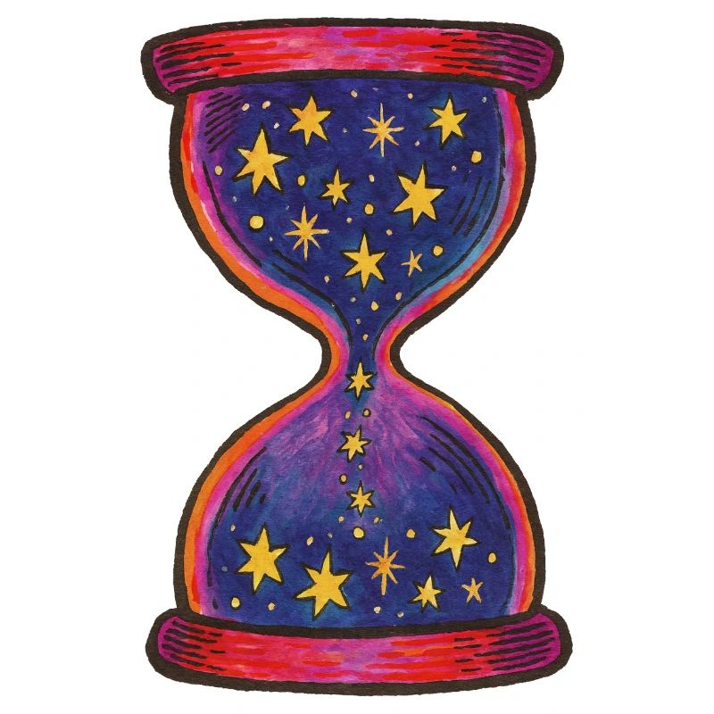 Celestial Hourglass Artistic Pattern