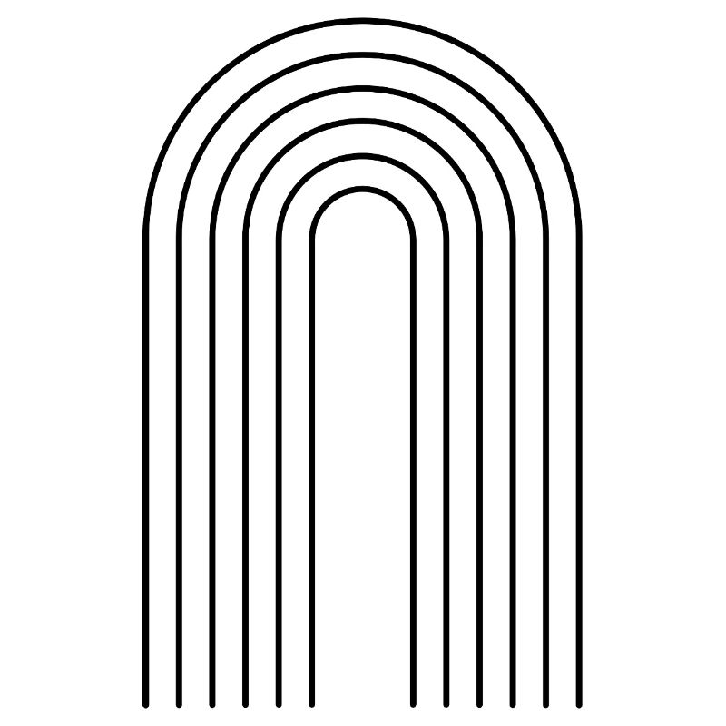 Composition minimaliste de lignes en noir