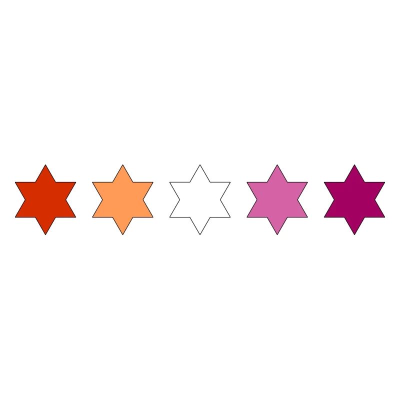 Subtle Lesbian Pride stars