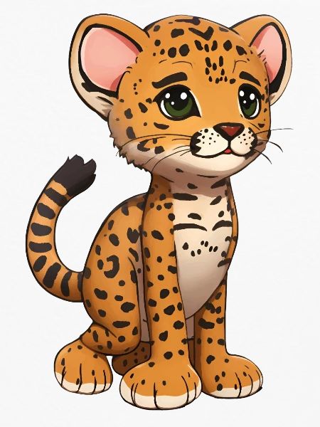 Total niedlicher Gepard