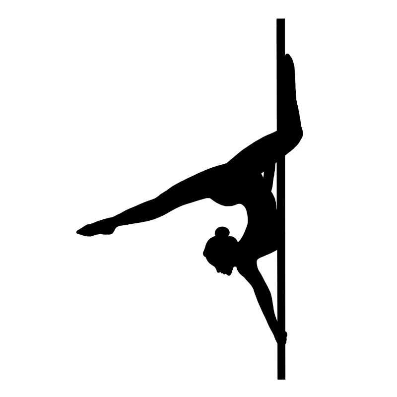 Pole Dance Shape Shadow Figure Butterfly