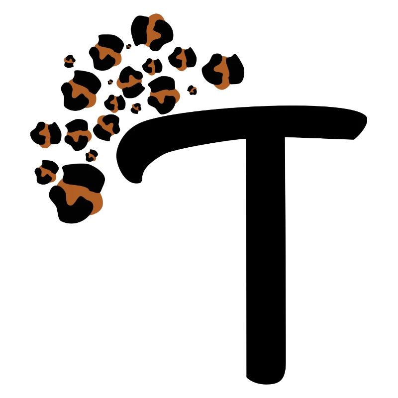 Letter t leopard patterns