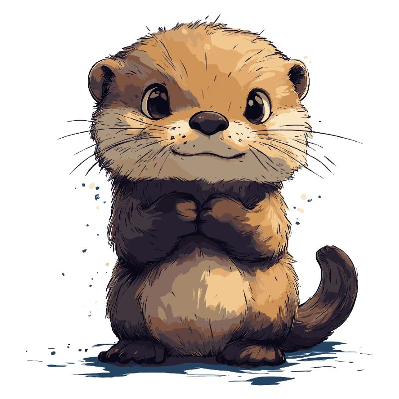 Bébé loutre