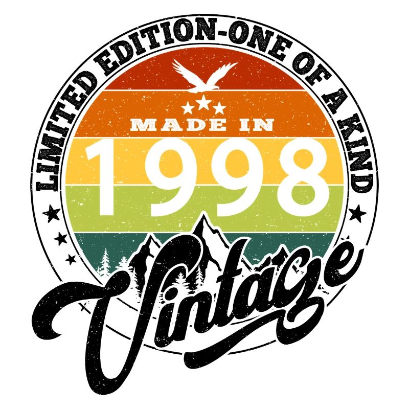 1998 Birthday Born in 1998 vintage Retro. Editio