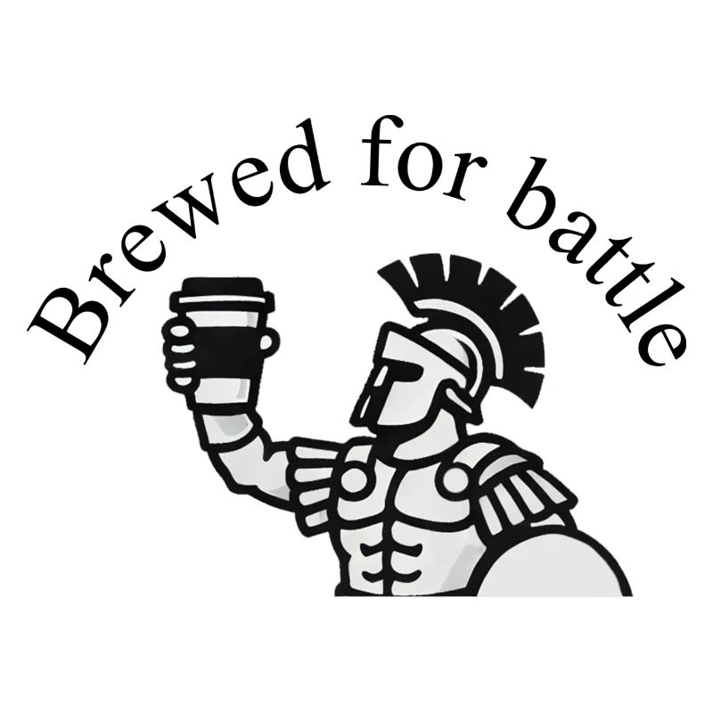 Brewed for battle - Gladiator coffee design
