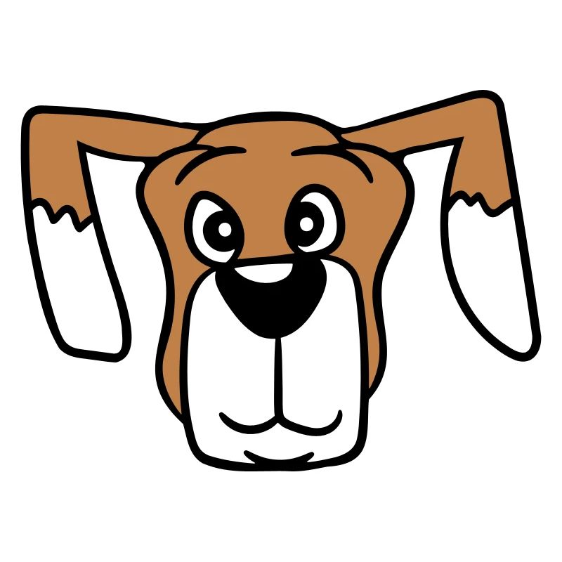Visage de chien Petit Tête d’animal de compagnie Mignon