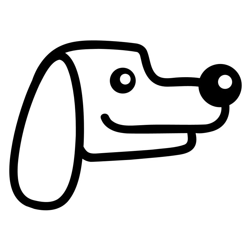 Dog Face Small Happy Pet Head Cute