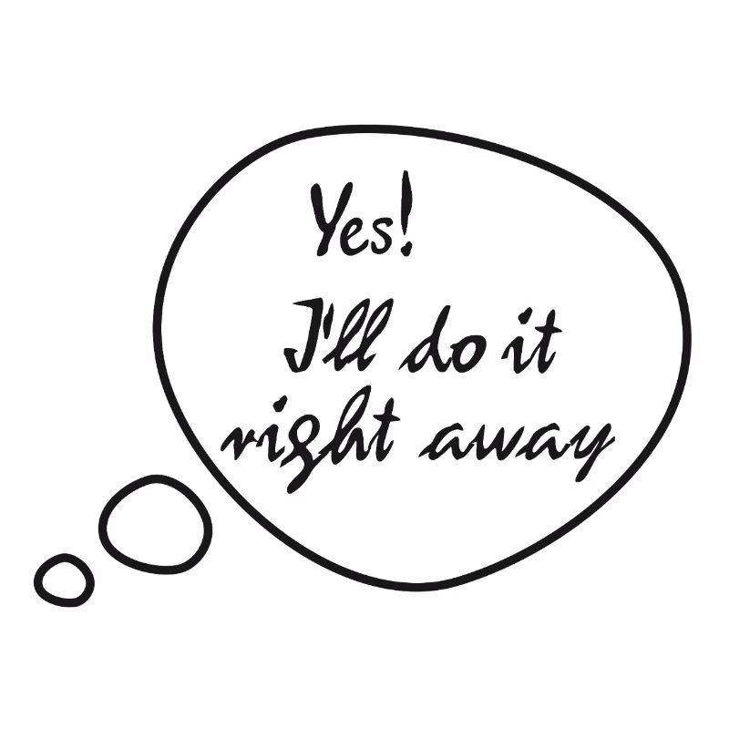 Rickel's Design: I'll do it right away