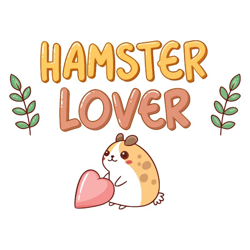 Hamster Lover Design with Pink Heart