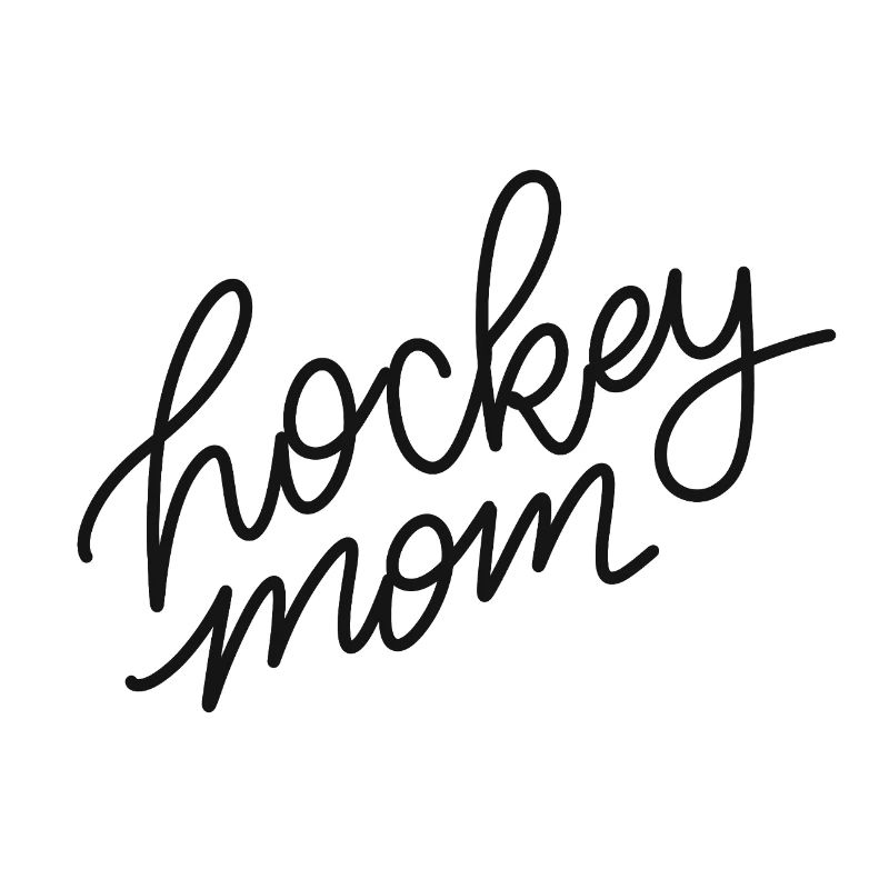 Hockey Mom Script Logo