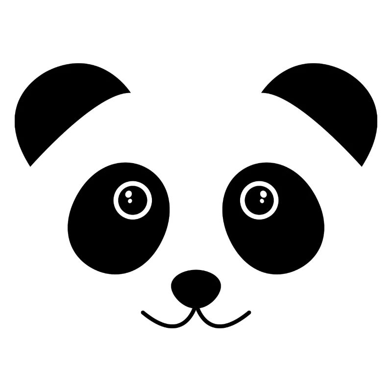 Panda-Gesicht