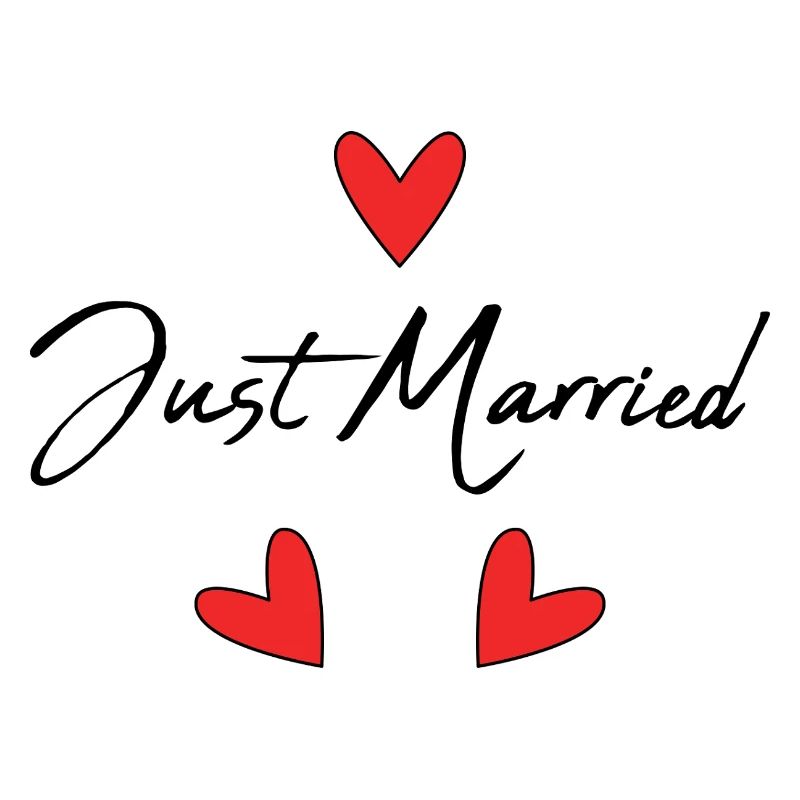 JUST MARRIED. EVJF. SAINT VALENTIN. COUPLE