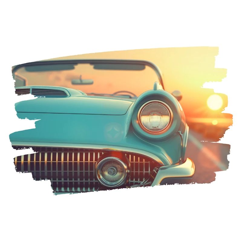 Classique turquoise au coucher du soleil