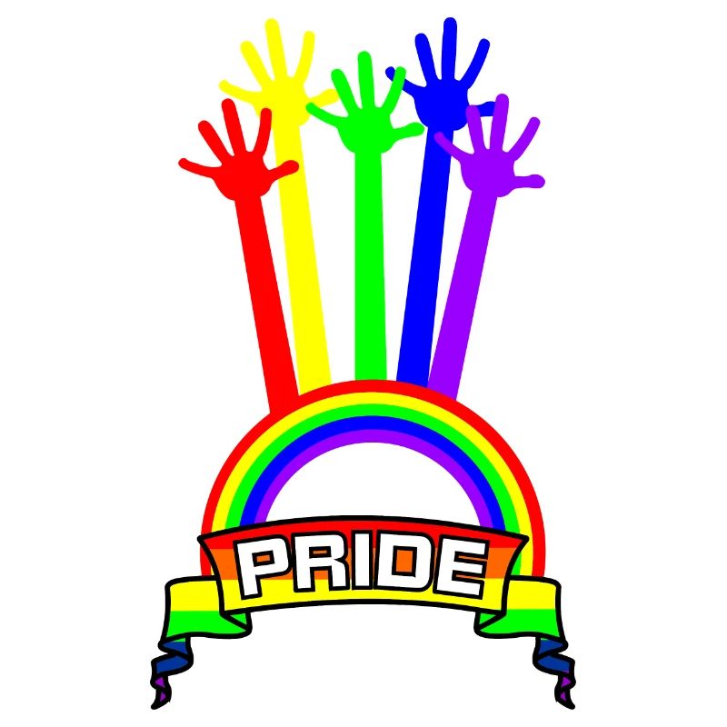 Pride Hände Regenbogen