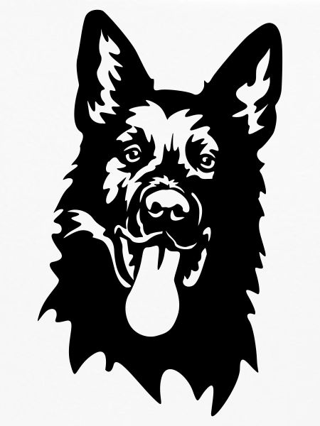 German Shepherd Head