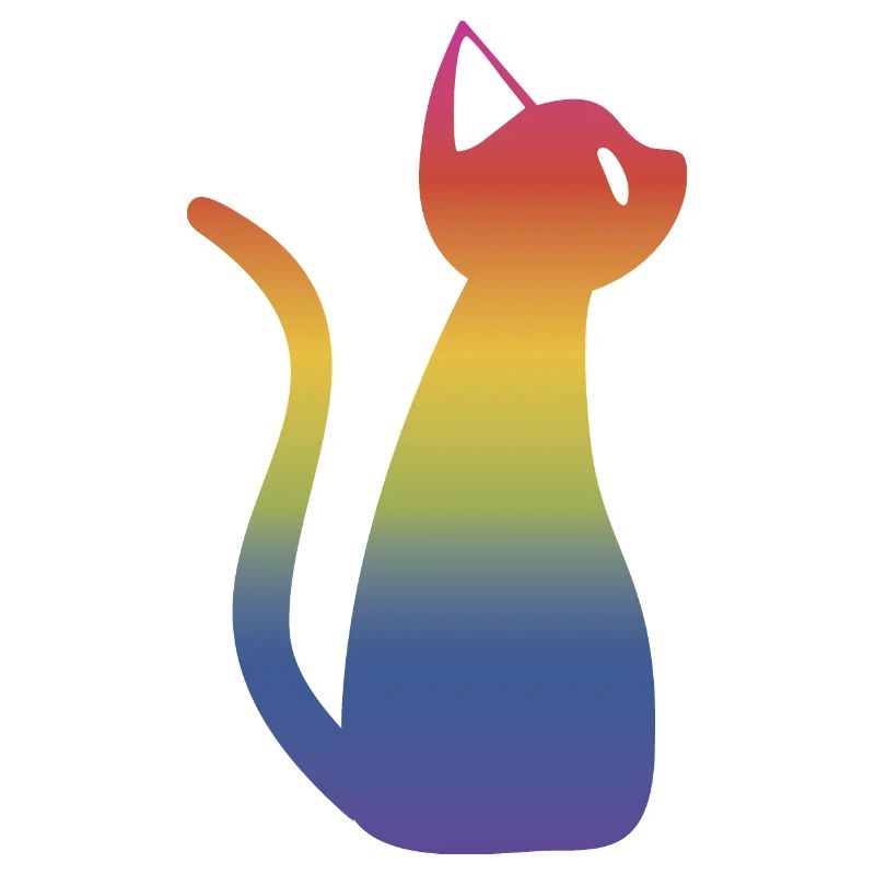 Regenbogen Katze