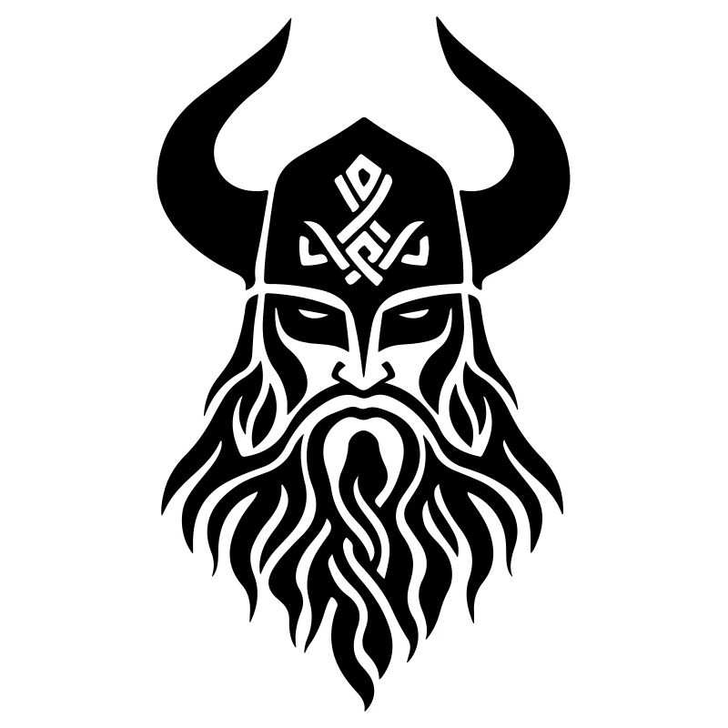 Wikinger Odin Kopf Symbol