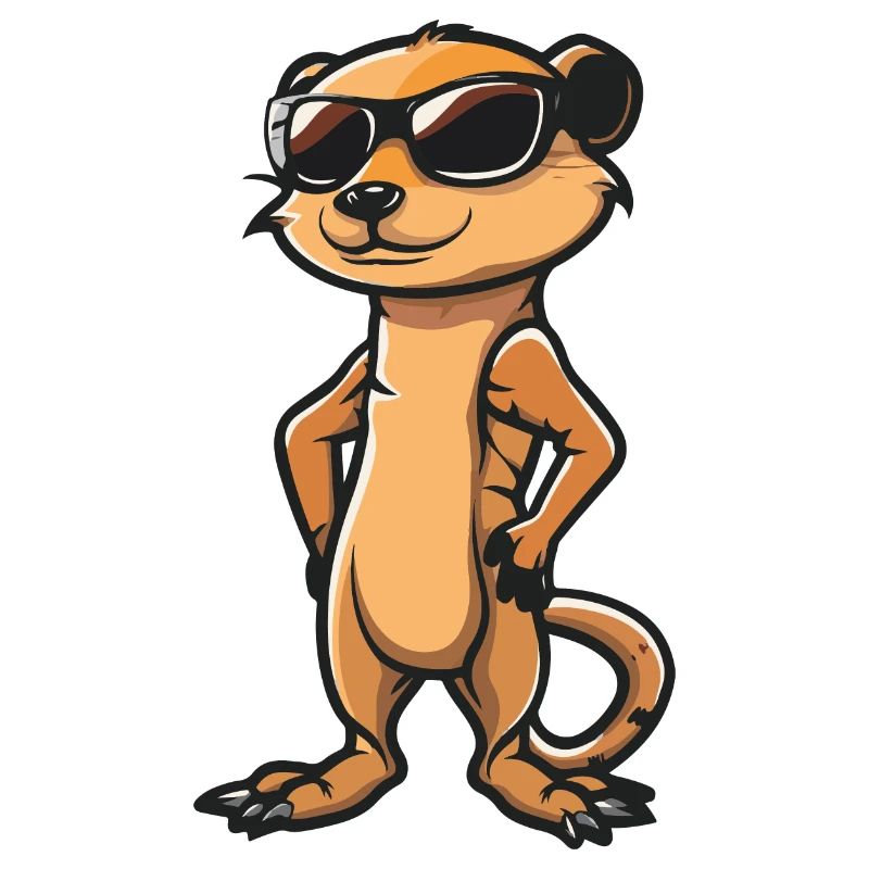 Suricate Bande Dessinée Cool