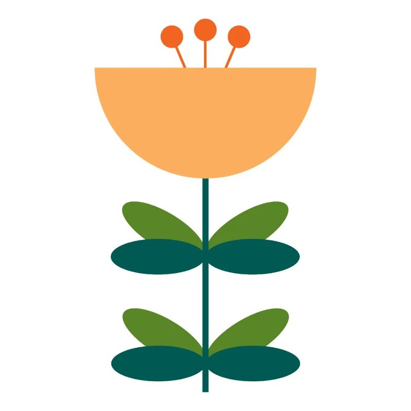 Abstraktes Blüten-Illustrationsdesign