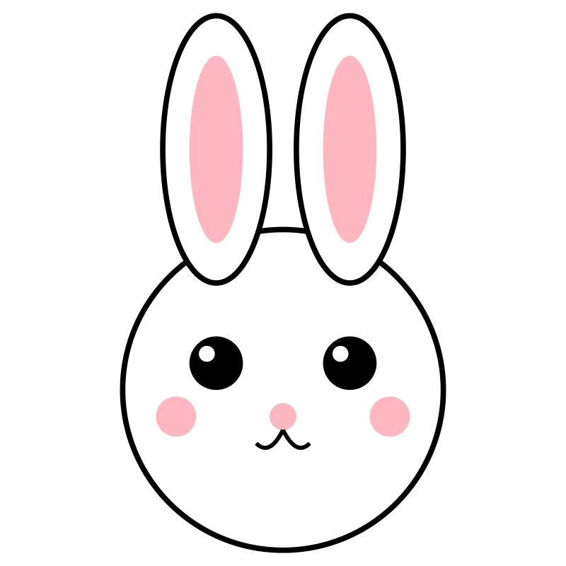 Conception de lapin abstrait coloré