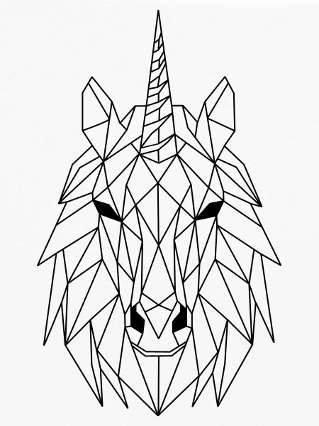 Einhorn Polygon