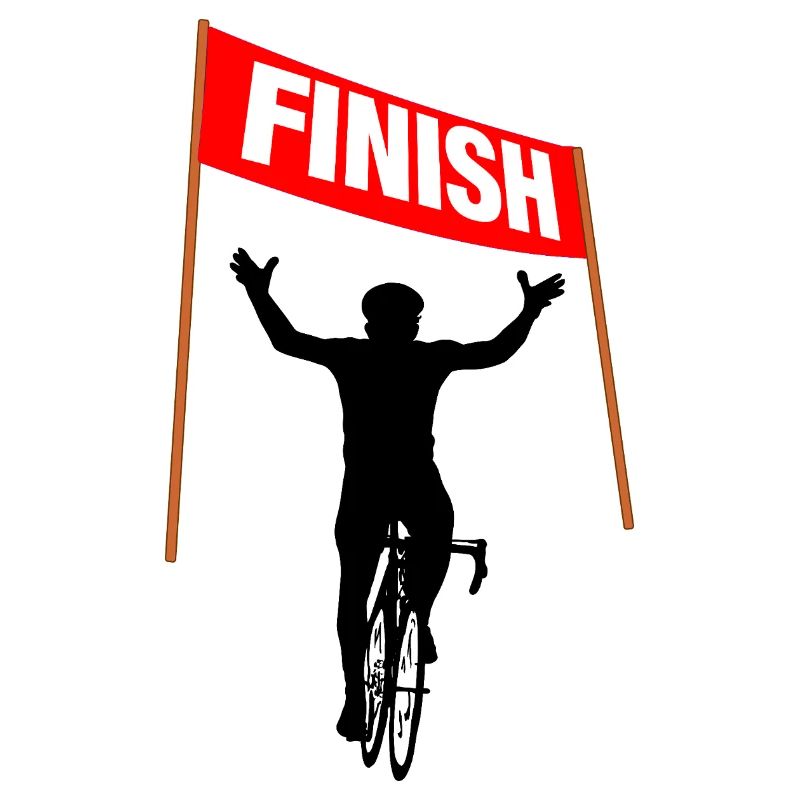 Arrivée en championnat de cyclisme