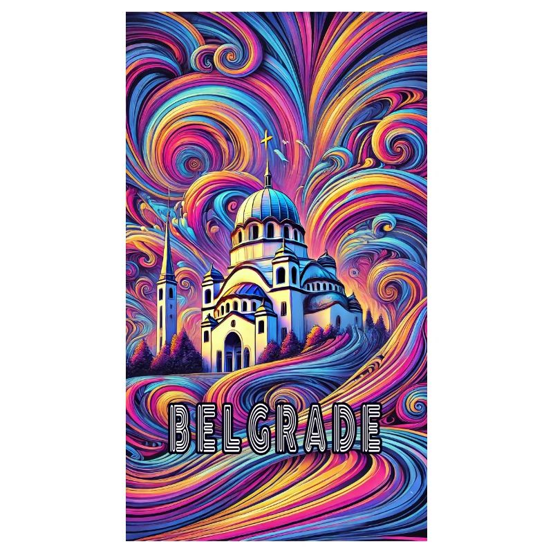 Conception panoramique de Belgrade, Serbie