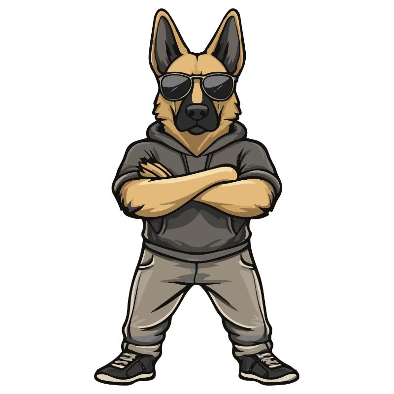 Schäferhund Comic