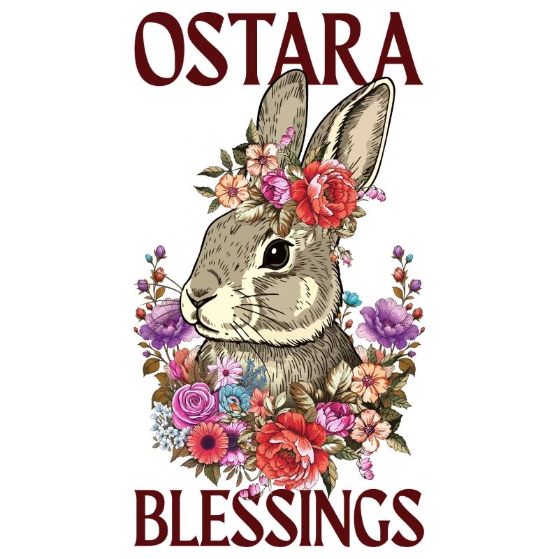 Bénédictions d’Ostara Joyeuses fleurs de lapin de Pâques