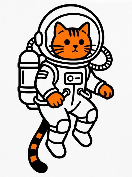 cat in space