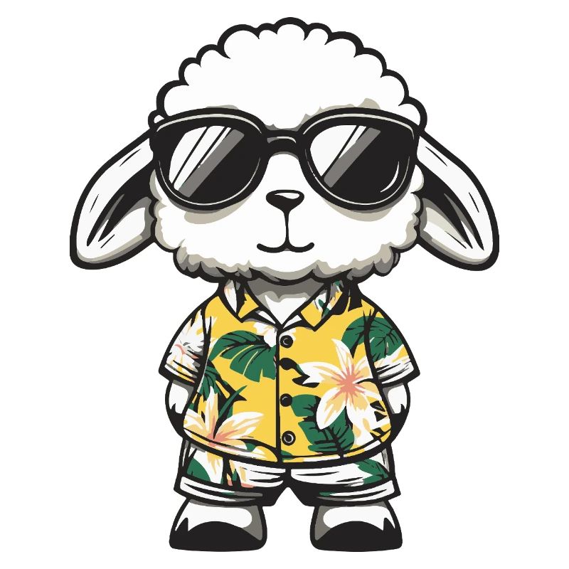 Sheep Comic Holiday