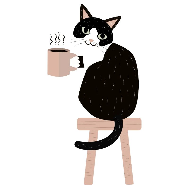 Kaffeepause Katze