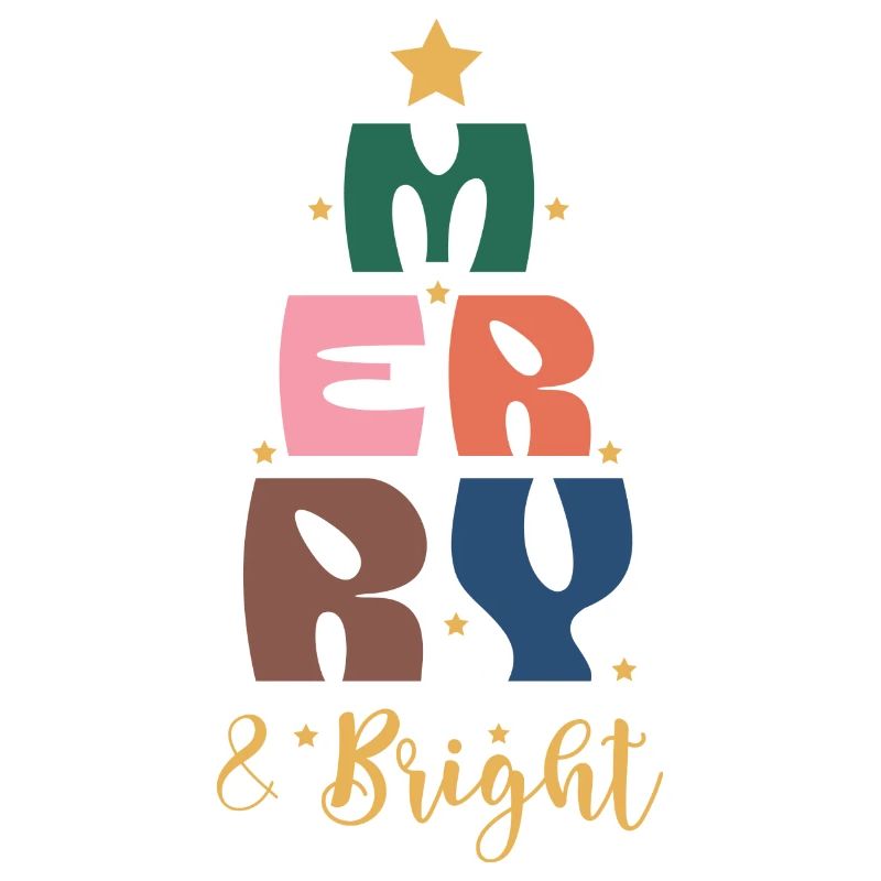 Merry and Bright Christmas Tree