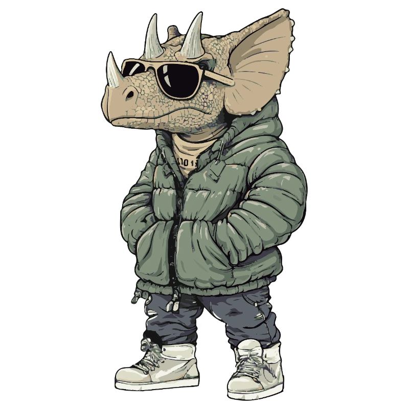 Dinosaur triceratops Cool Winter