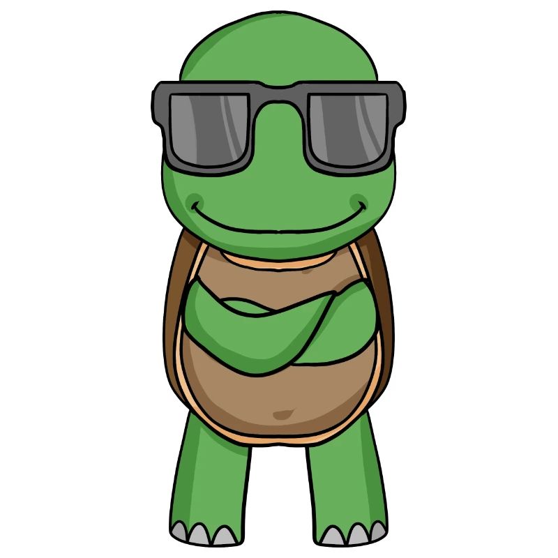 Turtle with sunglasses