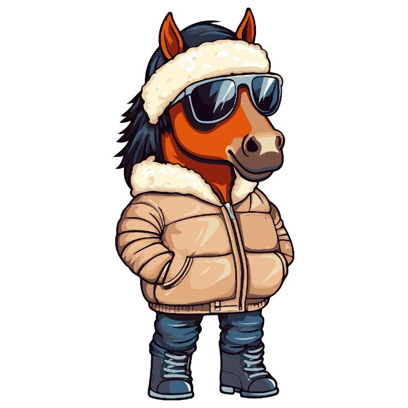 Pferd Cool Comic