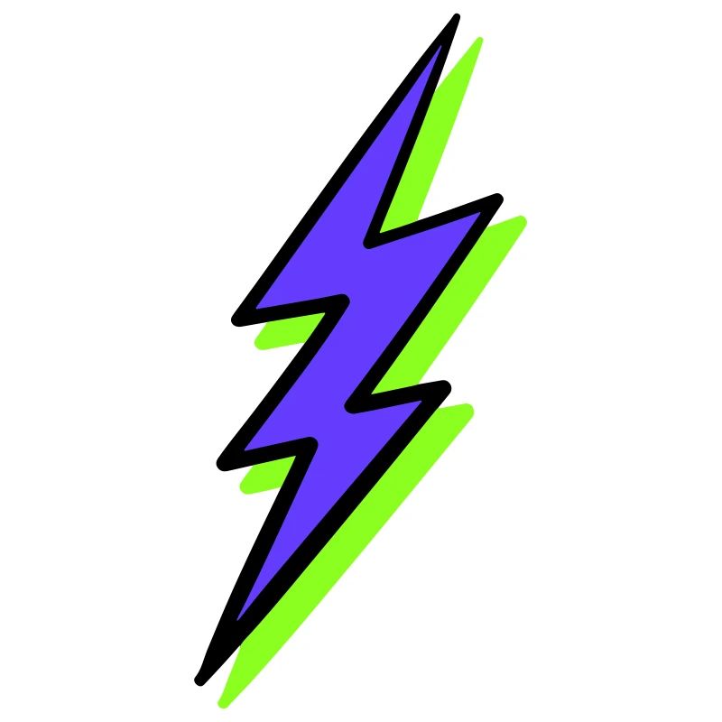 Rayon abstrait dans les tons néon