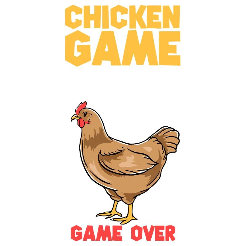Chicken Game Bold Text Tee