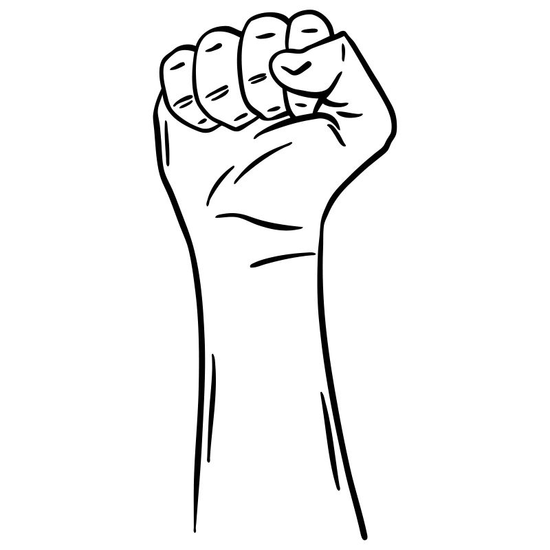 main poing 2 / poing / combat / protestation