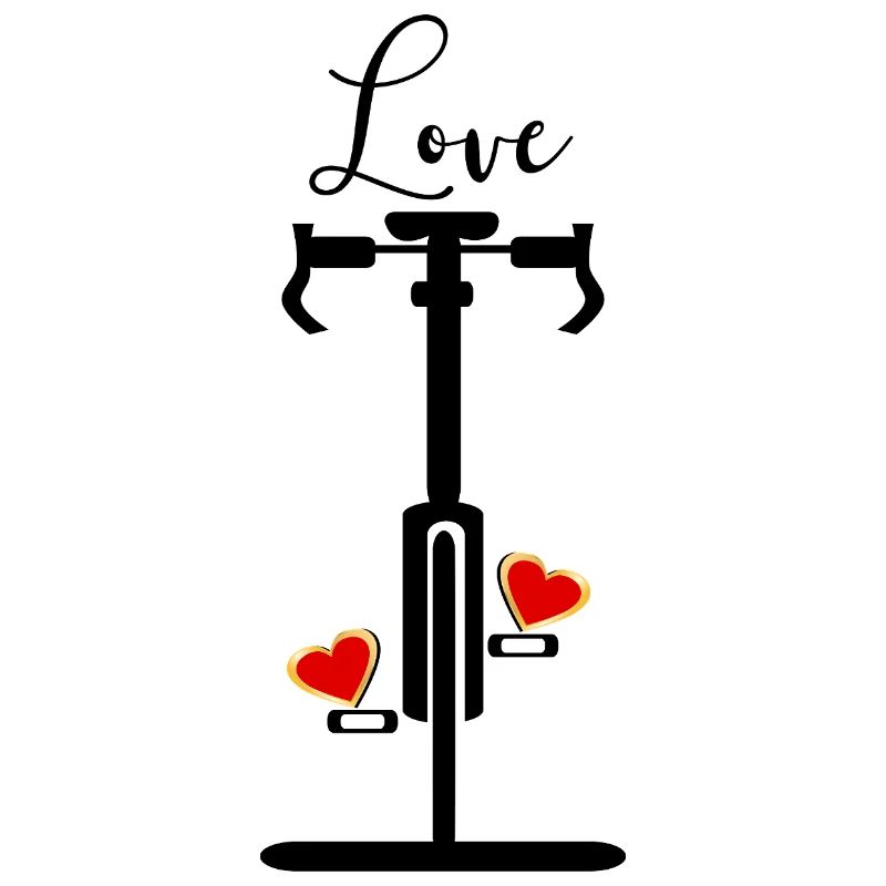 Cœur d’amour pour le cyclisme