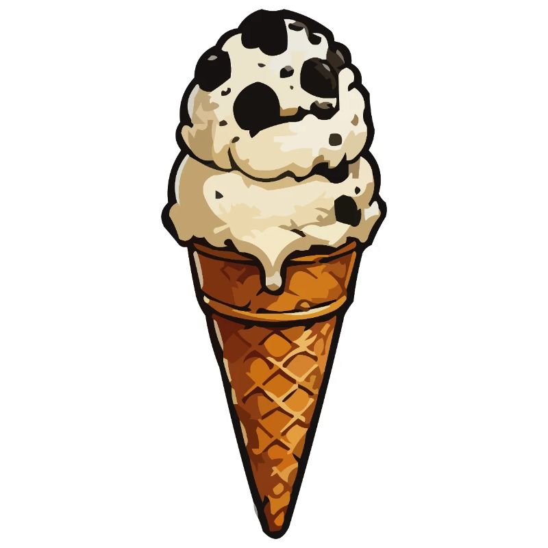 Keks-Eis Cartoon-Icon