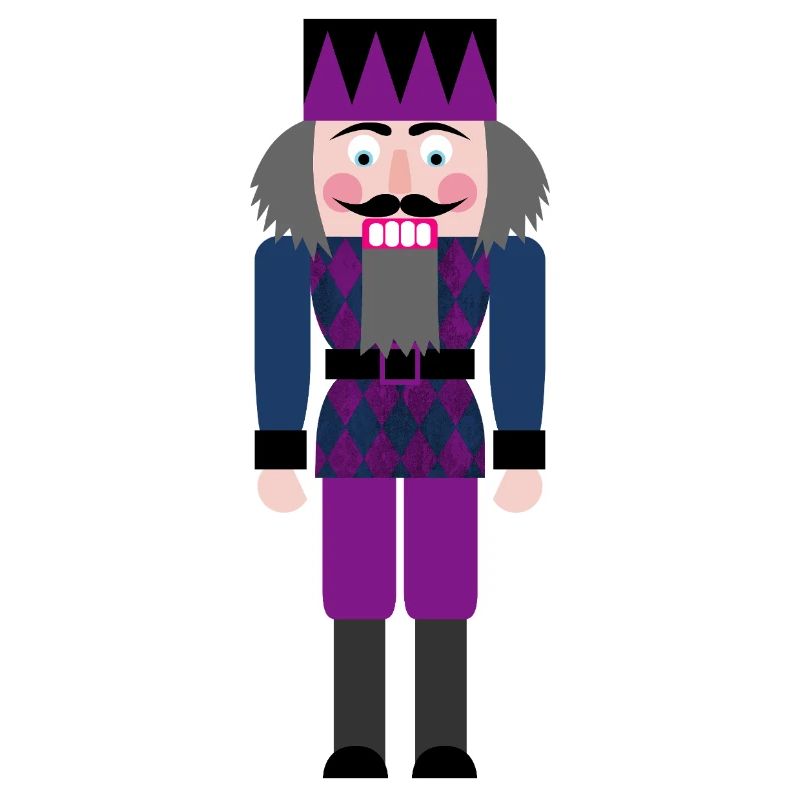 Nutcracker Diamond Rhombs Pattern Christmas Xmas