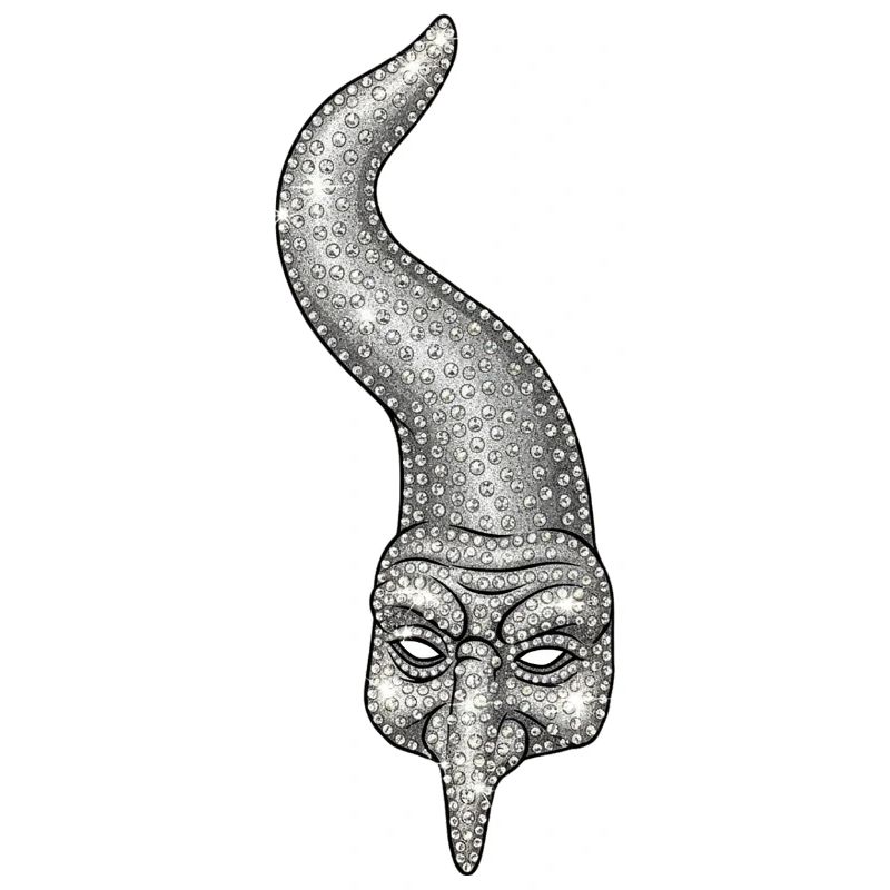 Neapolitanisches Horn mit Strasssteinen