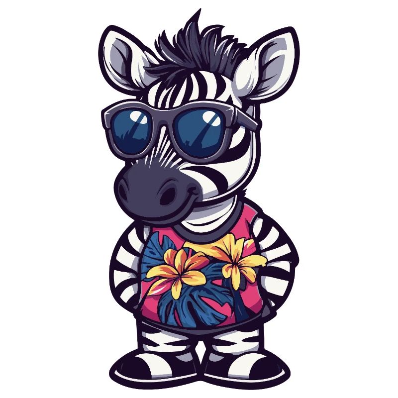 Zebra Comic Urlaub