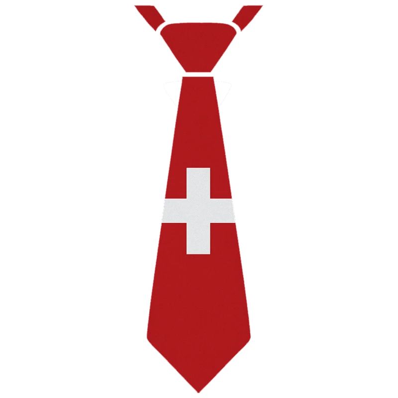Schweizer Krawatte – Flaggendesign