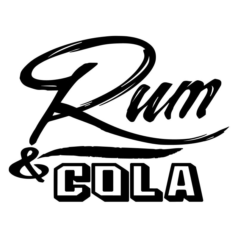 rum cola sail sailing boat longdrink patch sticker