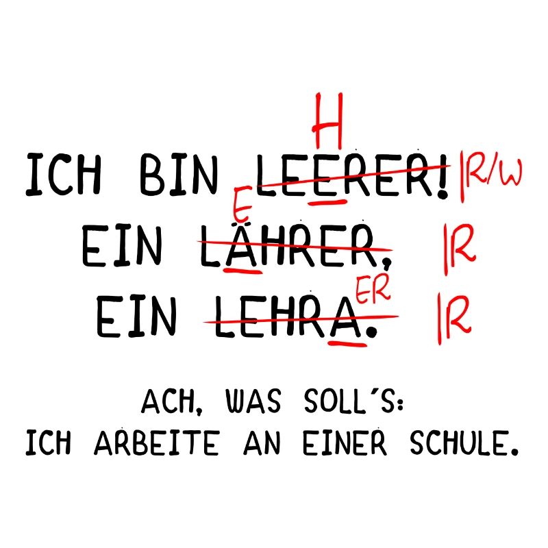 Ich bin Lehrer! (schwarz)