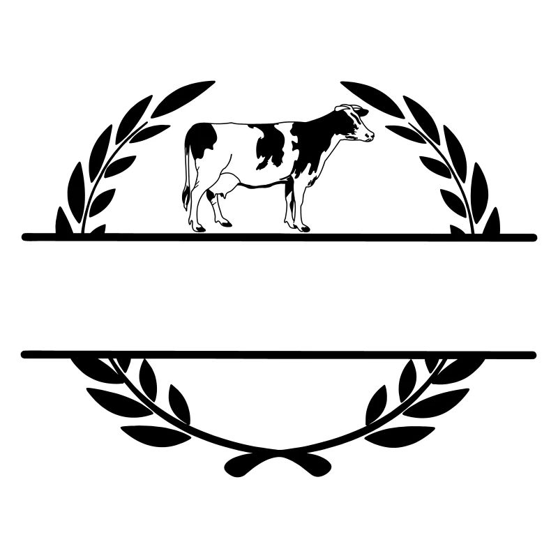 Dairy cow monogram