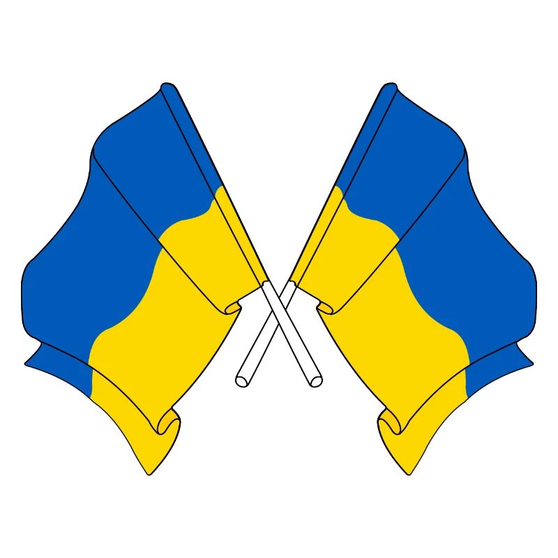 Deux drapeaux Ukraine