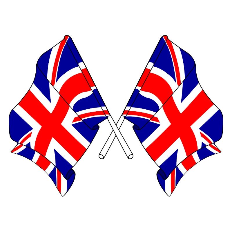 Two flags Great Britain